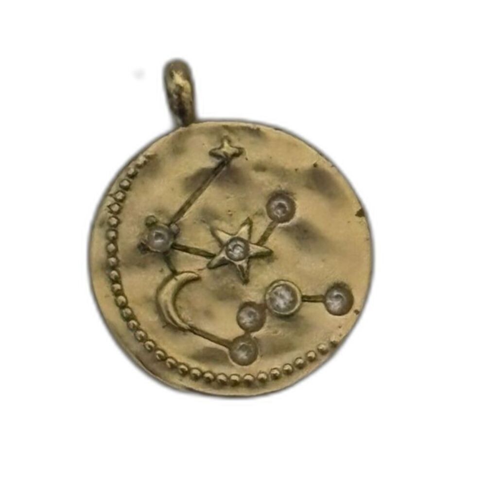 Astrology Gold Plated Star Celestial Necklace Charm